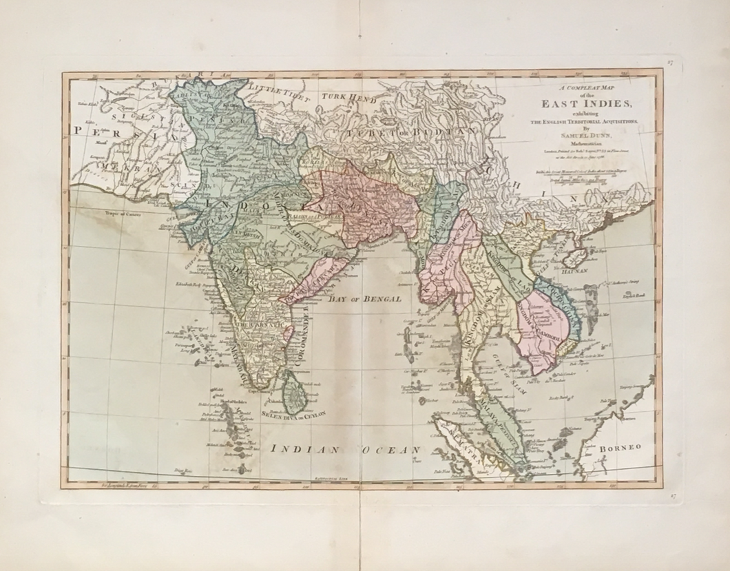 Dunn, Samuel  “A Compleat Map of the East Indies ...”