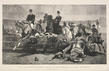 Load image into Gallery viewer, Charlton, John “The Islington Horse Show – A Scrimmage at the Hurdles”
