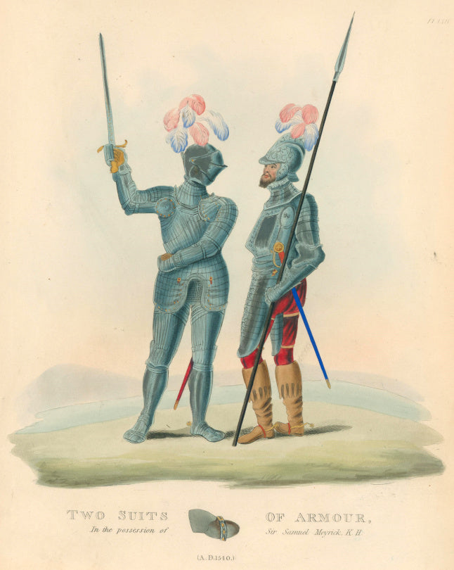 Meyrick, Samuel Rush.  “Two Suits of Armour, A.D. 1540.”  Plate LXIV
