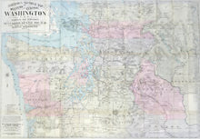 Load image into Gallery viewer, Anderson, O.P.  “Anderson’s Sectional Map of Western and Central Washington U.S.A. Compiled and Published by the O.P. Anderson Map &amp; Blue Print Co. Inc. Civil Engineers and Draughtsmen&quot;
