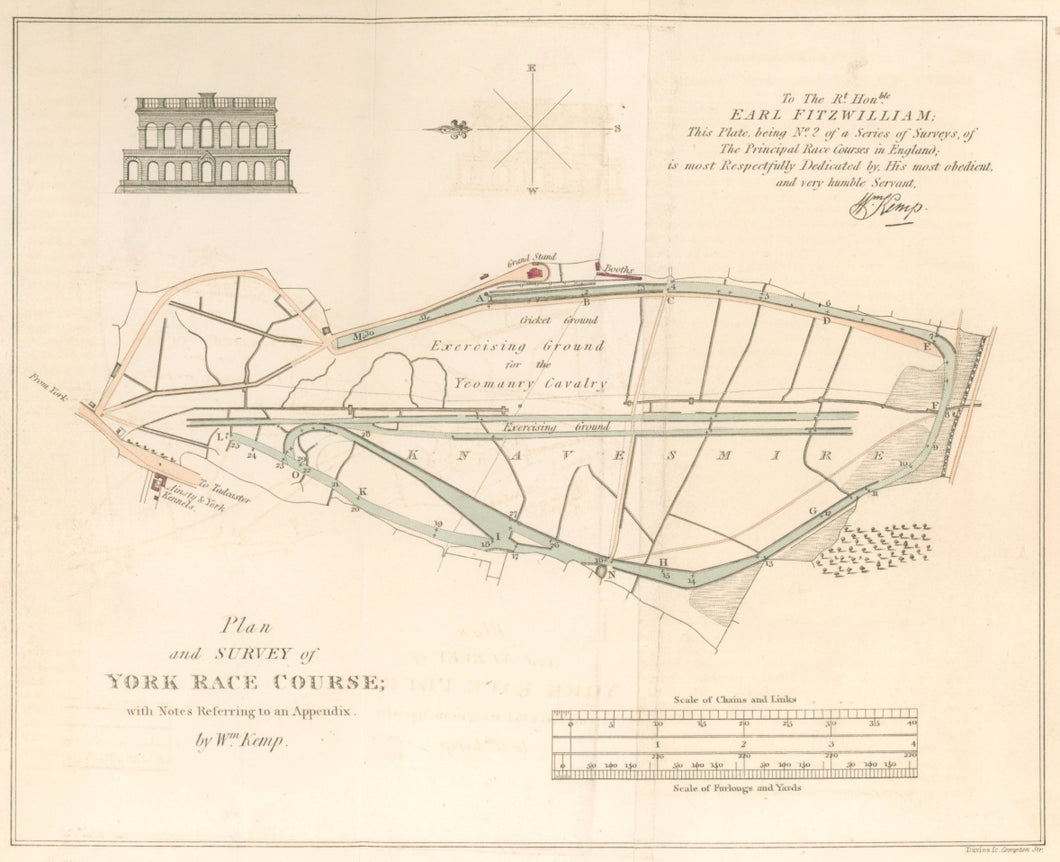 Kemp, William  “Plan and Survey of York Race Course.”  From 