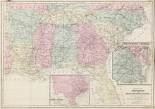 Load image into Gallery viewer, Williams, W.  “Map of the Southern and South-Western States&quot;
