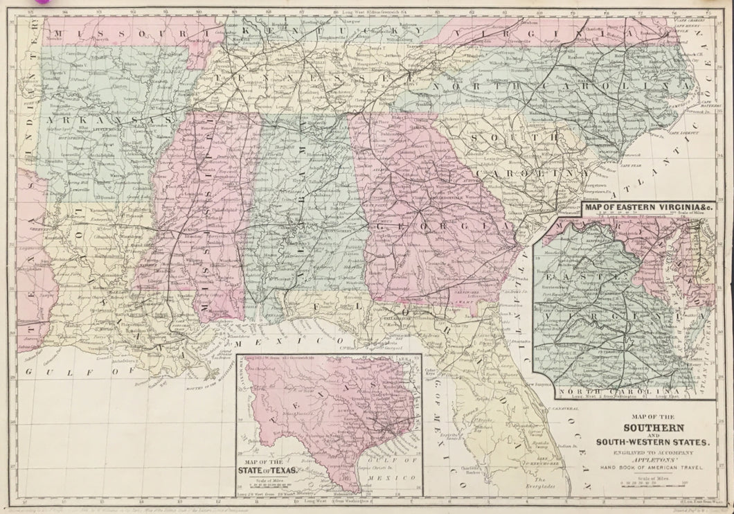 Williams, W.  “Map of the Southern and South-Western States