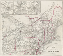 Load image into Gallery viewer, Unattributed  “Map to Accompany Appleton’s Hand-Book of American Travel, Eastern and Northern Tour&quot;

