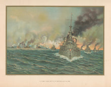 Load image into Gallery viewer, Unattributed.  “Naval Battle of Santiago-July 3rd, 1898.”
