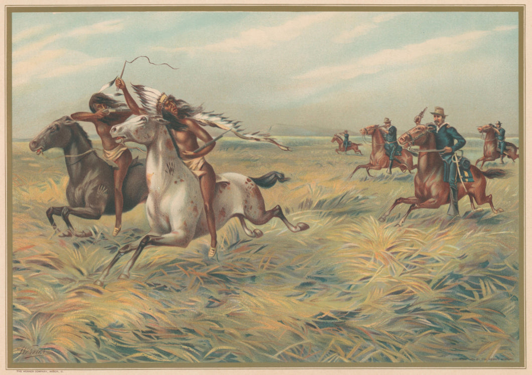 Unattributed  “Cavalry Pursuing Indians – 1876”