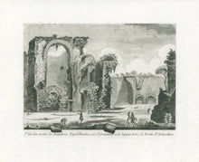 Load image into Gallery viewer, Barbault, Jean “Vue des restes de chambres Sépulchrales sur l’ancienne voie Appia hors de Porte St. Sebastien”
