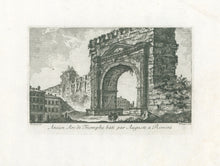 Load image into Gallery viewer, Barbault, Jean “Ancien Arc de Triomphe bâti par Auguste à Rimini”
