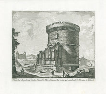 Load image into Gallery viewer, Barbault, Jean “Vue du Sépulcre de la Famille Plautia sur la voie qui conduit de Rome à Tivoli”
