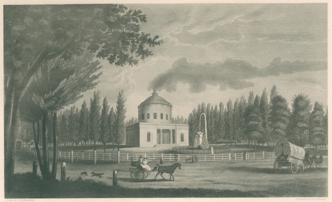 Barralet, J.J.  “Centre Square.  Erected in 1800.  Taken Down in 1829.”  [where City Hall stands].