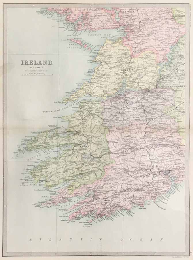 Bartholomew, John  “Ireland. (Section 3).”  [southwest coast]