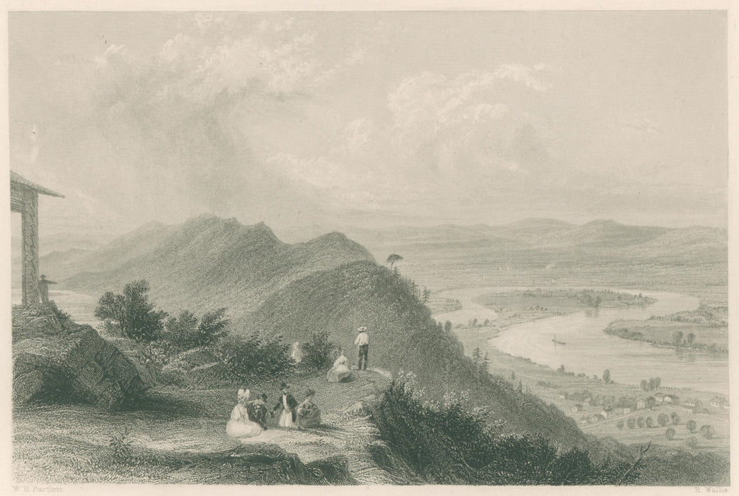 Bartlett, W.H.  “View From Mount Holyoke” [MA]