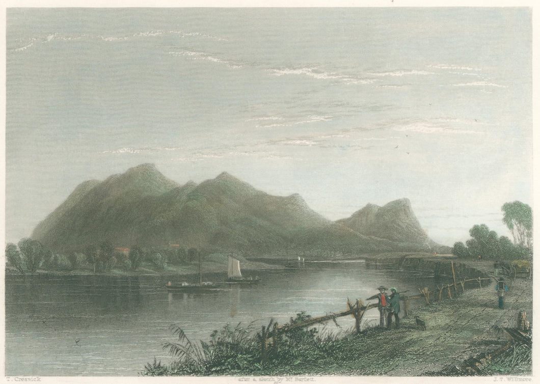 Bartlett, W.H.  “Mount Tom and the Connecticut River”