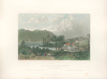 Load image into Gallery viewer, Bartlett, W.H. “Saw Mill and Log Cabins.” [Centre Harbor, NH]
