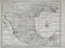 Load image into Gallery viewer, Benard “Carte d’une partie de l’Amérique Séptentrionale, qui contient partie de la Nle. Espagne, et de la Louisiane&quot;
