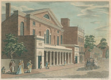 Load image into Gallery viewer, Birch, William  &quot;Destroy&#39;d by Fire in 1820. The late Theatre in Chestnut Street Philadelphia. Drawn &amp; Published by W. Birch near Bristol 1804. Gilbert Fox Aquafortus.&quot;
