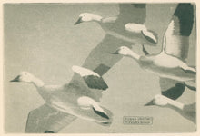 Load image into Gallery viewer, Bishop, Richard Evett  “Season&#39;s Greetings Helen and Dick Bishop.&quot; [Four Snow Geese]
