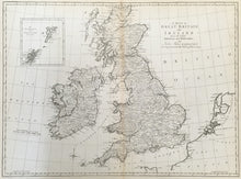 Load image into Gallery viewer, Blair, John &quot;A Map of Great Britain and Ireland from the latest Authorities and Observations.&quot; From &quot;Chronology &amp; History of the World&quot;
