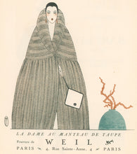 Load image into Gallery viewer, TIF &quot;La Dame au Manteau de Taupe, Fourrure de Weil&quot;

