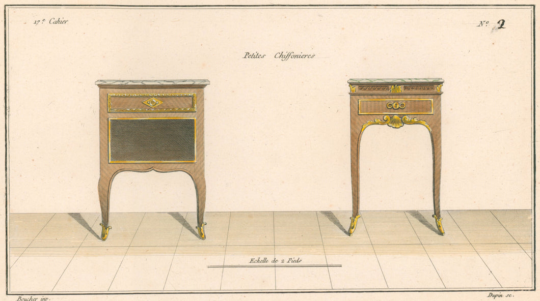 Boucher, Juste-François Plate 2(c).  “Petites Chiffonières”
