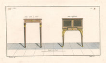 Load image into Gallery viewer, Boucher, Juste-François Plate 3(a).  “Petite table à tiroir.  Petite Chiffonière”
