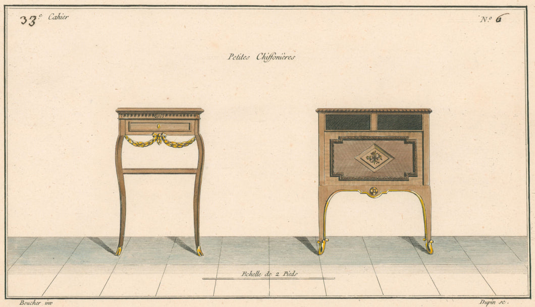 Boucher, Juste-François Plate 6(a).  “Petites Chiffonières”