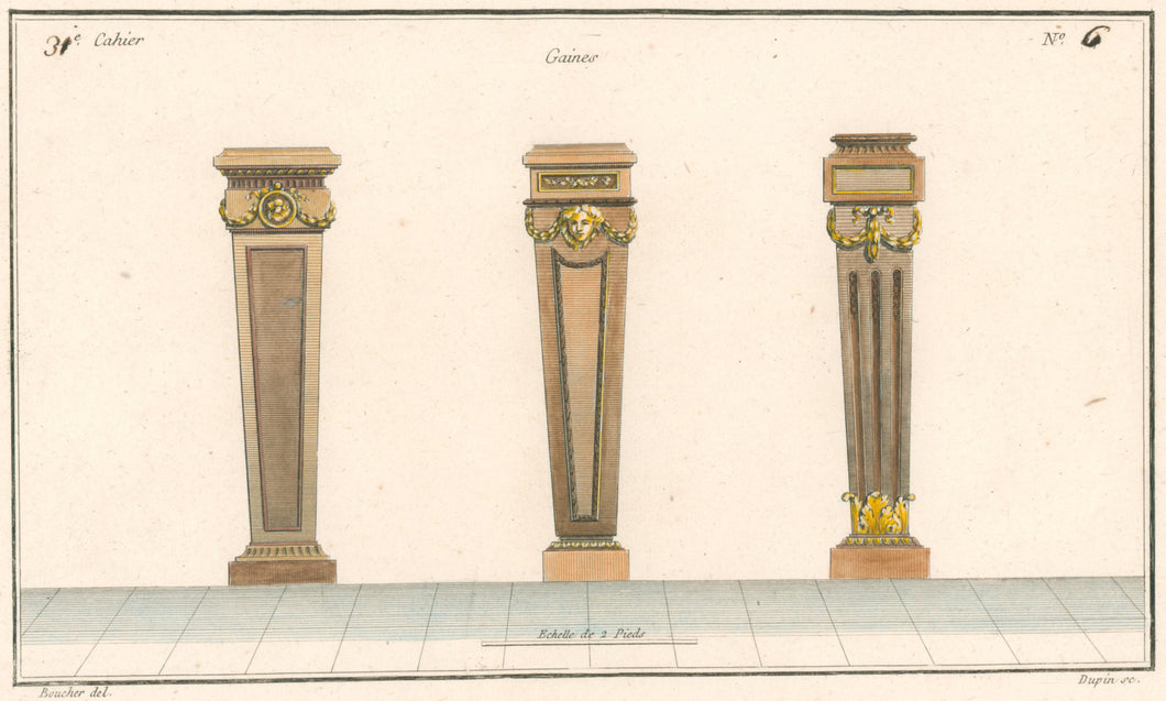 Boucher, Juste-François Plate 6(b).  “Gaines”