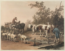 Load image into Gallery viewer, Hills, Robert “Driving Cattle to Market.” Plate 2.
