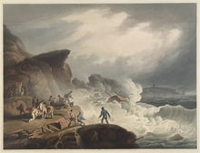 Load image into Gallery viewer, Nicholson, Frances “Shipwreck. Black Rocks, near Scarborough, Yorkshire.” Plate 7.
