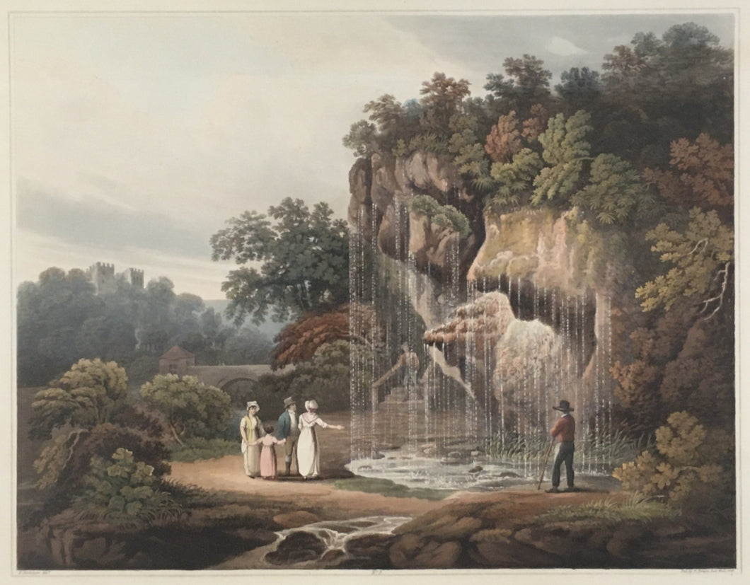 Nicholson, Frances “The Dropping Well at Knaresborough, Yorkshire.” Plate 9.