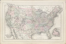 Load image into Gallery viewer, Williams, W.  “Map of the United States and Territories with Canada&quot;
