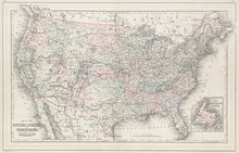 Load image into Gallery viewer, Williams, W.  “Map of the United States and Territories with Canada&quot;
