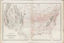Load image into Gallery viewer, Bradley, William  “Railroad Map of the United States Together with the Various Steamship Lines Along the Seaboard&quot;
