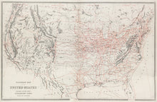 Load image into Gallery viewer, Bradley, William  “Railroad Map of the United States Together with the Various Steamship Lines Along the Seaboard&quot;
