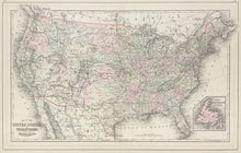 Load image into Gallery viewer, Bradley, W.M. &quot;Map of the United States, and Territories. Together with Canada &amp;c.&quot;
