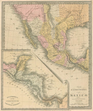 Load image into Gallery viewer, Burr, David H. “The United States of Mexico.”   From &quot;A New Universal Atlas&quot;
