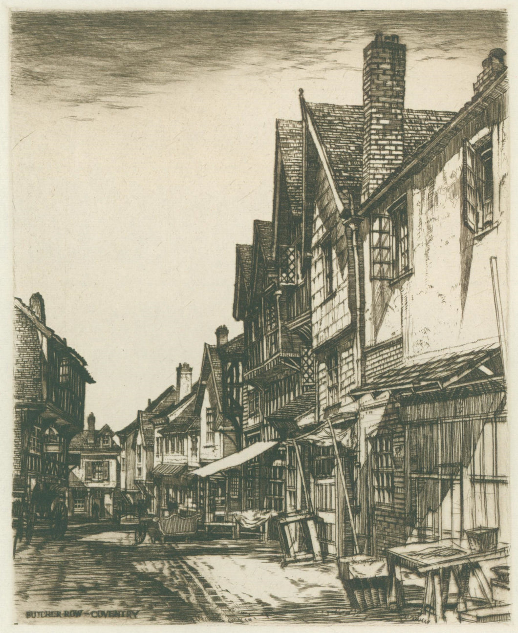 Unattributed  “Butchers Row-Coventry.”  [England]
