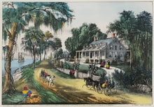 Load image into Gallery viewer, Currier &amp; Ives &quot;A Home On The Mississippi&quot;
