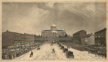 Load image into Gallery viewer, Barr, after  “View of the Inauguration of Gov. James Pollock. In Front of the Capitol at Harrisburg, Penna. January 16th 1855&quot;
