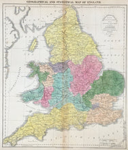 Load image into Gallery viewer, Gros, C. &quot;England and Wales,...&quot;  From C. V. Lavoisne&#39;s &quot;A Complete Genealogical, Historical &amp; Chronological Atlas&quot;
