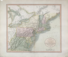 Load image into Gallery viewer, Cary, John  “A New Map of Part of the United States of North America, Containing those of New York, Vermont, New Hampshire, Massachusetts, Connecticut, Rhode Island, Pennsylvania...&quot;
