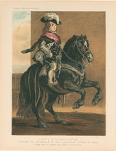Load image into Gallery viewer, Velasquez.  “A Pupil of La Haute Ecole.  Portrait by Velasquez of Don Balthazar Infante of Spain.  From Sir Richard Wallaces Collection.”  From &quot;Cassell’s The Illustrated Book of the Horse&quot;
