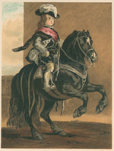 Load image into Gallery viewer, Velasquez.  “A Pupil of La Haute Ecole.  Portrait by Velasquez of Don Balthazar Infante of Spain.  From Sir Richard Wallaces Collection.”  From &quot;Cassell’s The Illustrated Book of the Horse&quot;
