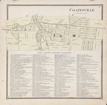 Load image into Gallery viewer, Witmer, A.R.  &quot;Coatesville.” From &quot;Atlas of Chester County&quot;
