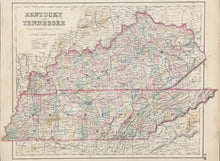 Load image into Gallery viewer, Colton, J.H. &quot;Kentucky and Tennessee&quot; 1857
