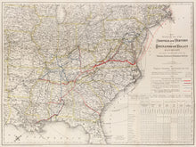 Load image into Gallery viewer, Colton, G.W. &amp; C.B. &quot;Map Showing the Line of the Norfolk and Western and Shenandoah Valley Railroads and the Connection with the Virginia, Tennessee &amp; Georgia Air Line.&quot;
