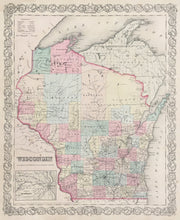 Load image into Gallery viewer, Colton, J.H. &quot;Wisconsin&quot; 1856
