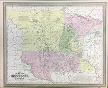 Load image into Gallery viewer, Young,J.H. &quot;Map of Minnesota Territory&quot;
