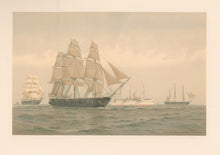 Load image into Gallery viewer, Cozzens, Fred. S. &quot;Portsmouth, Constellation, Bancroft, Saratoga.&quot; Pl. 17
