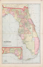 Load image into Gallery viewer, Cram, George  “Map of Florida”
